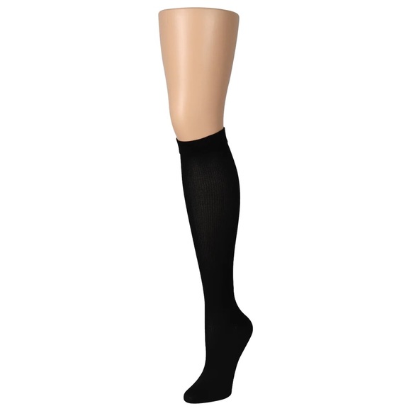 juncture Accessories Two Pair Black Compression Knee High Socks